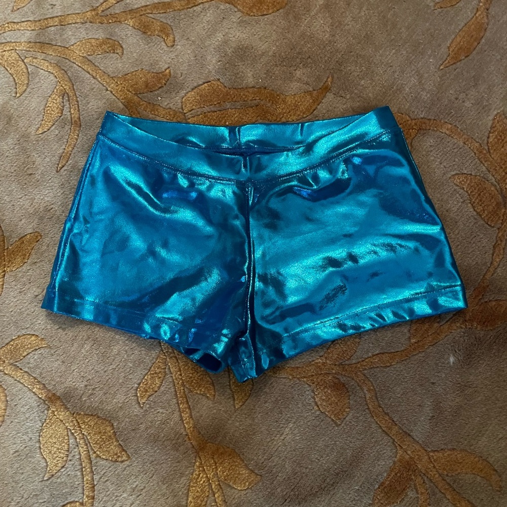Sparkly Blue Capezio Booty Shorts